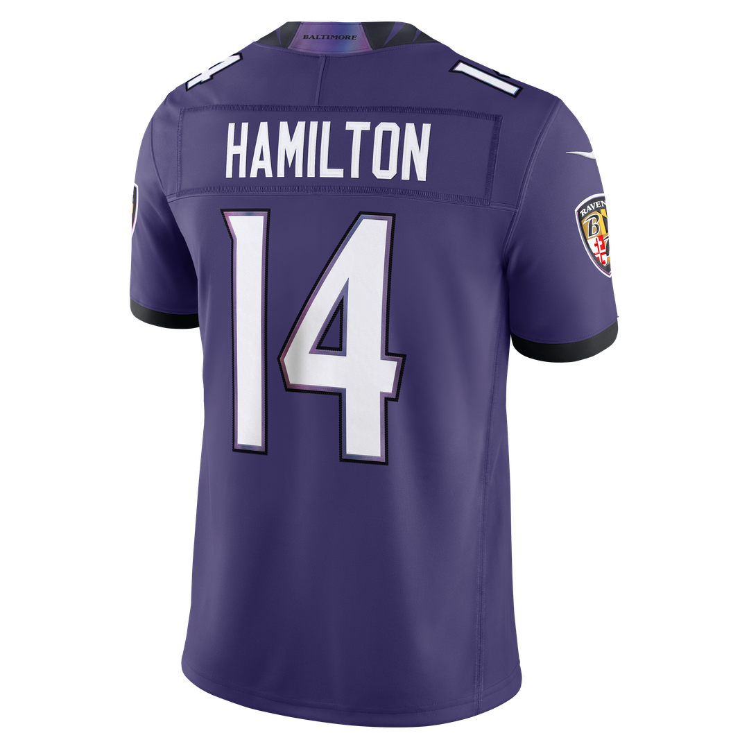 Baltimore Ravens Kyle Hamilton Purple Team Vapor F.U.S.E. Stitched Limited Jersey