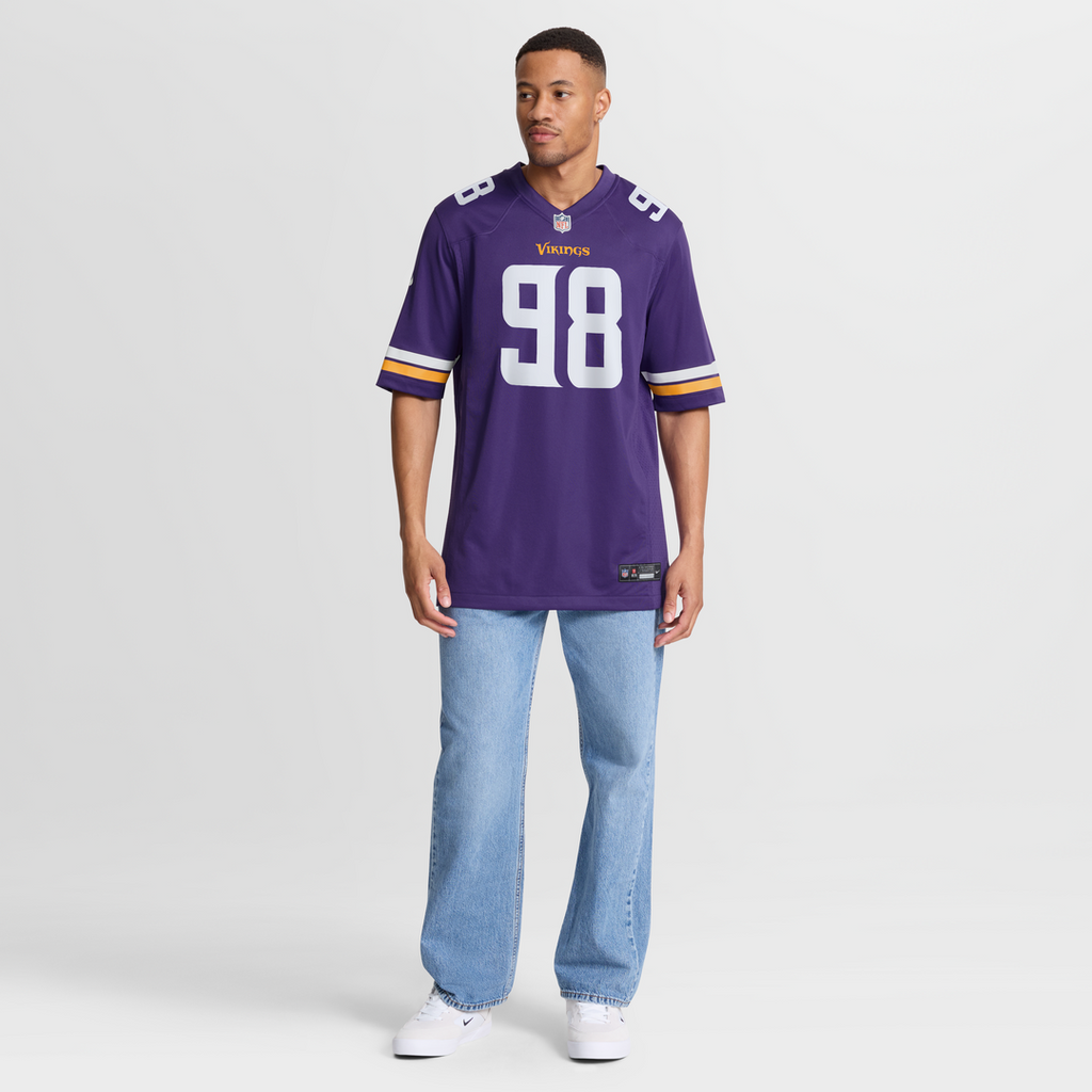 Minnesota Vikings Bo Richter Purple Team Game Jersey
