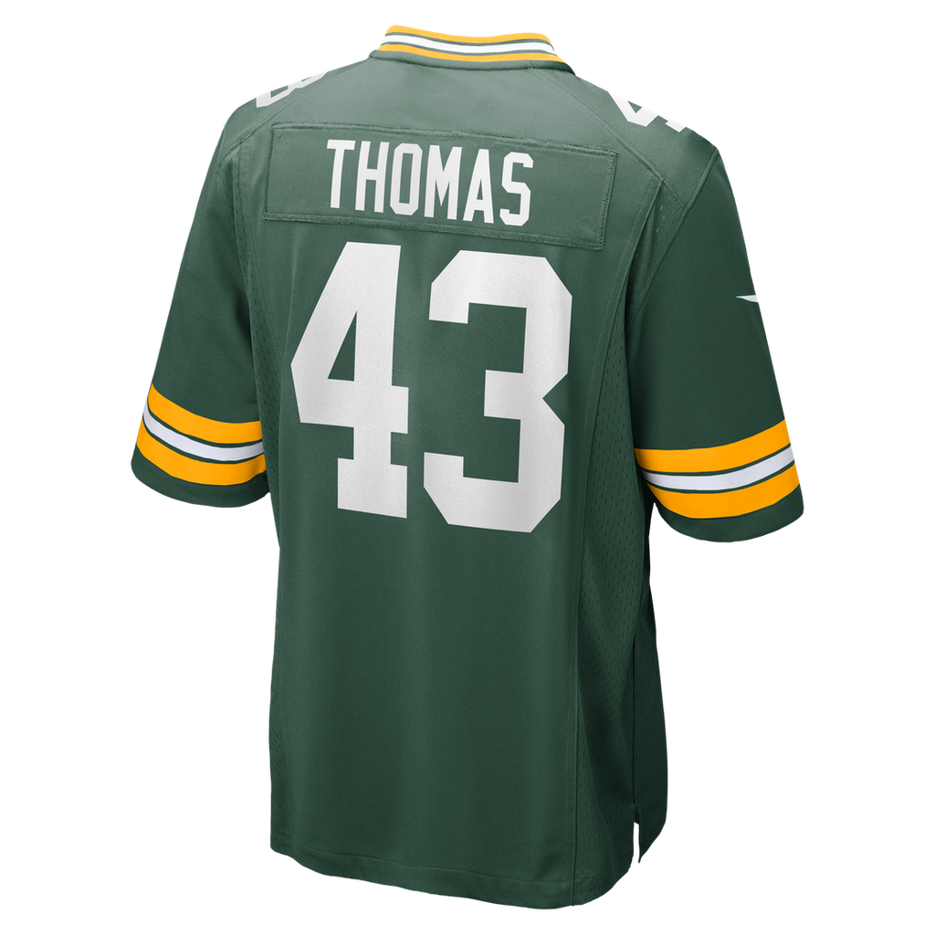 Green Bay Packers Kiondre Thomas Green Game Player Jersey