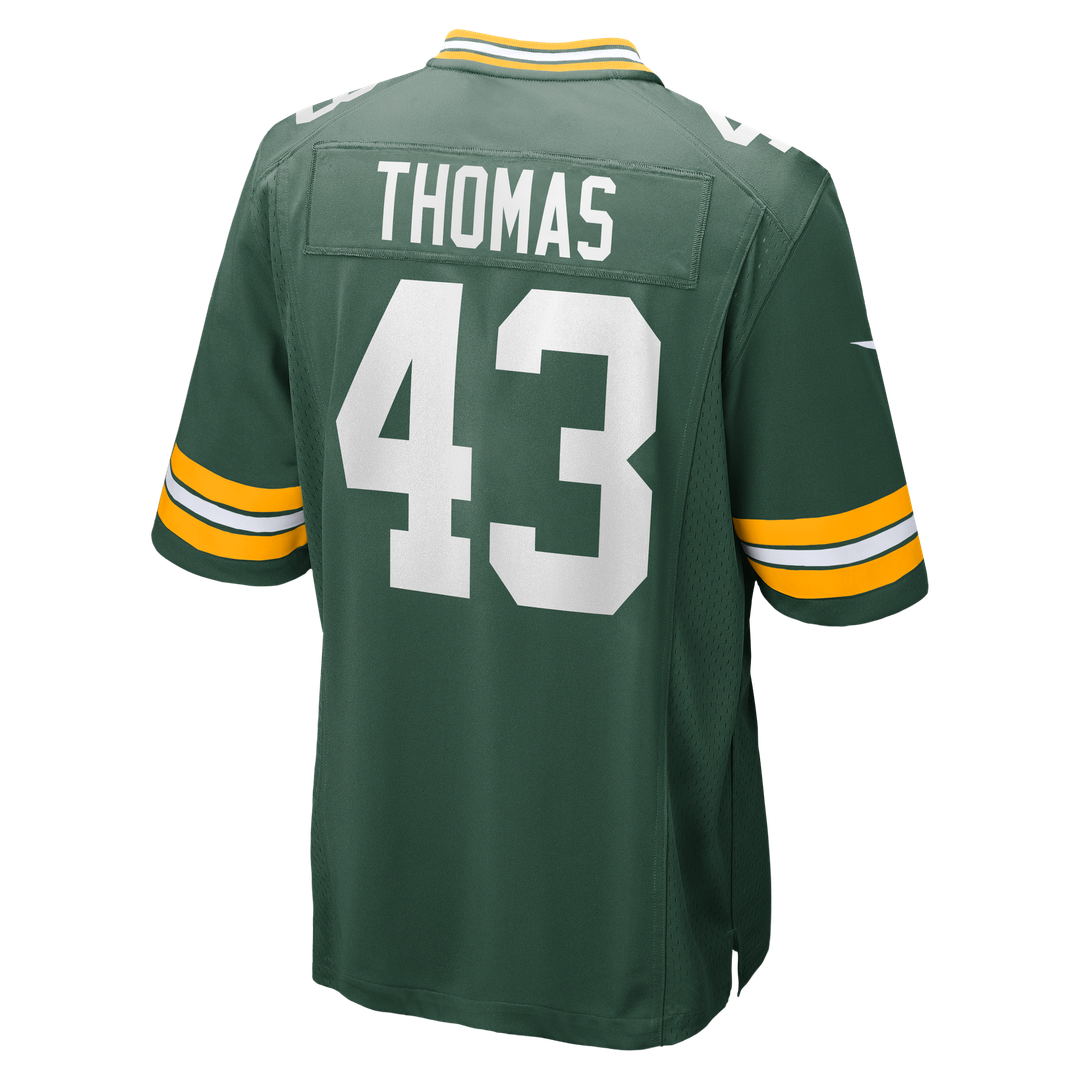 Green Bay Packers Kiondre Thomas Green Game Player Jersey