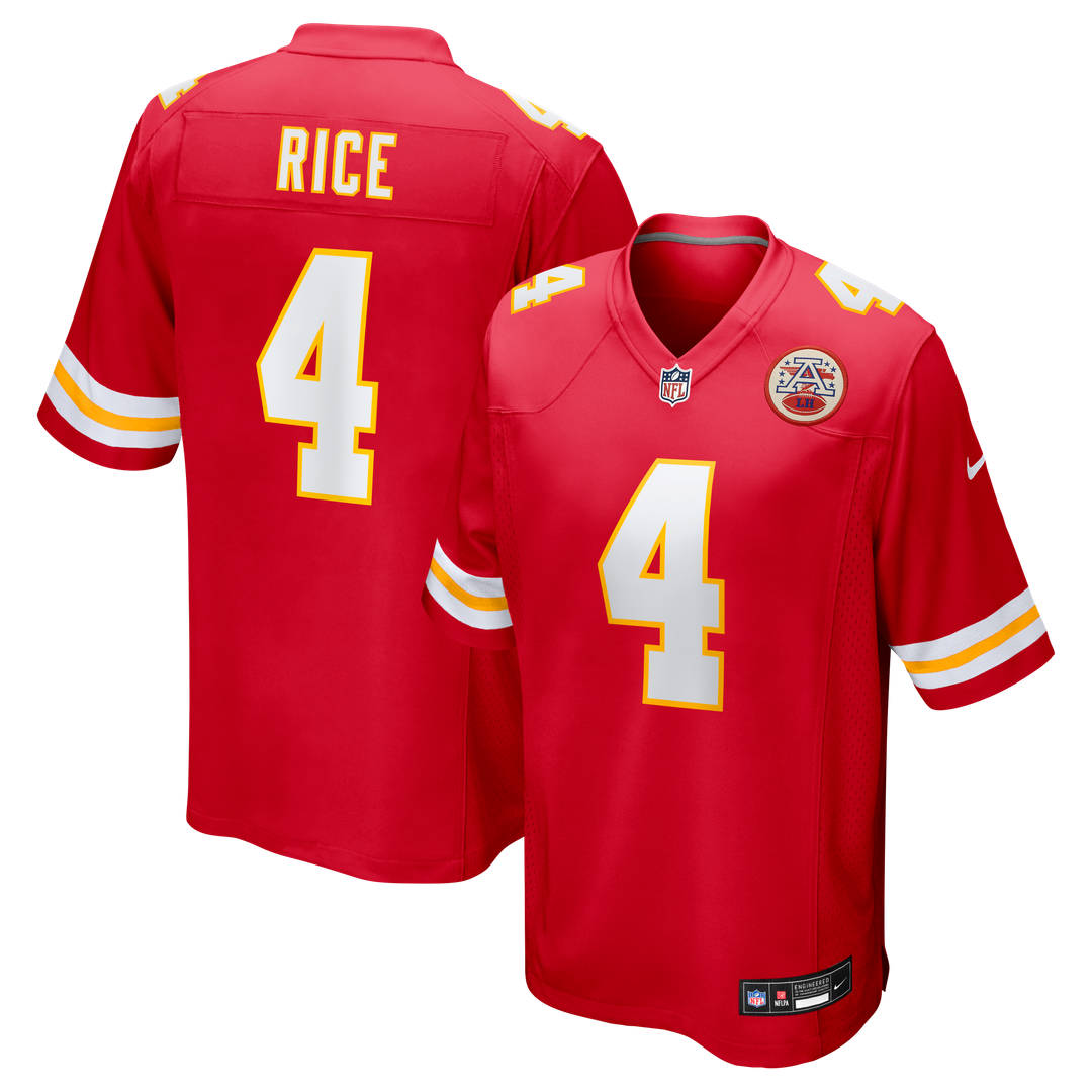 Kansas City Chiefs Rashee Rice Red Game Jersey