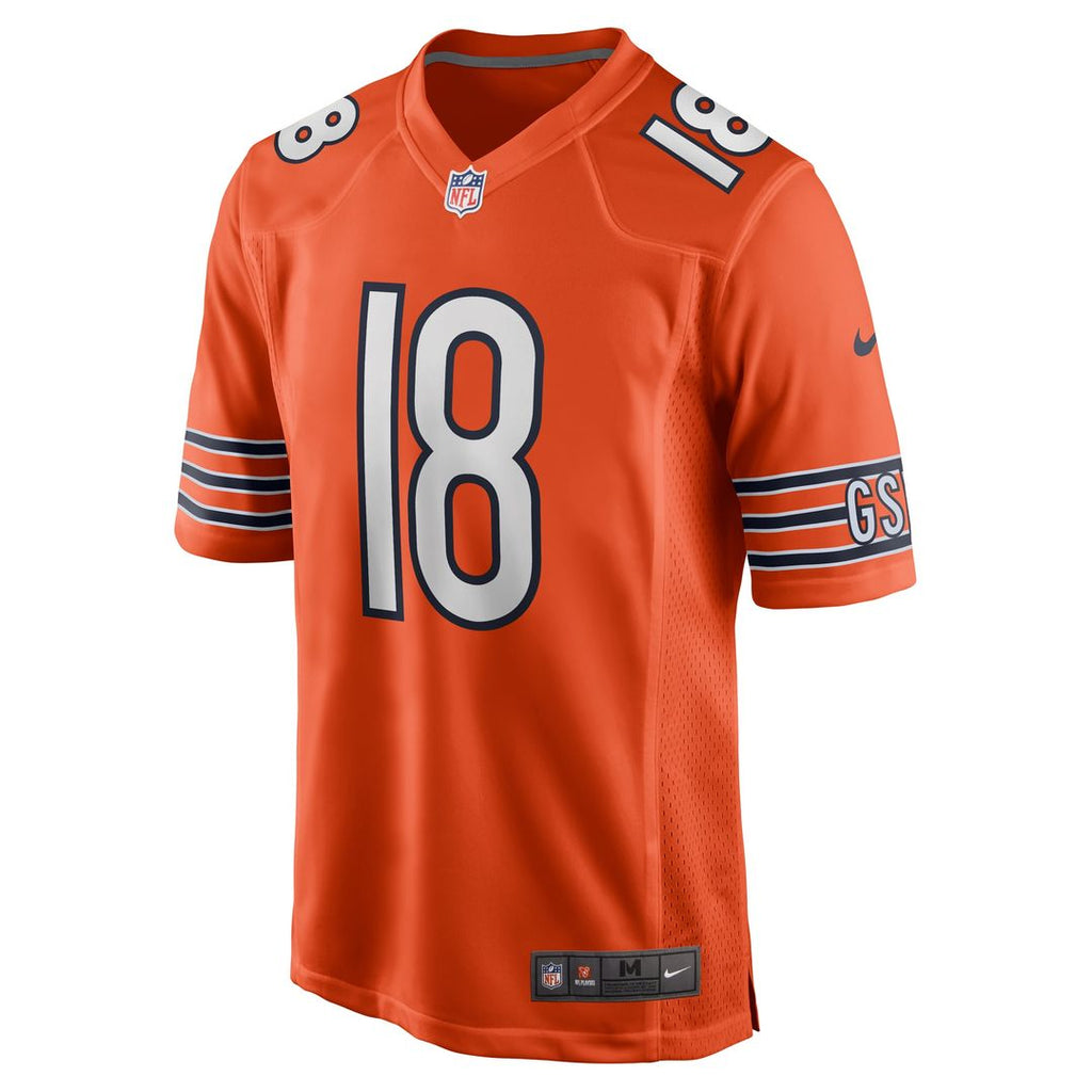 Chicago Bears Caleb Williams Orange Alternate Player Game Jersey