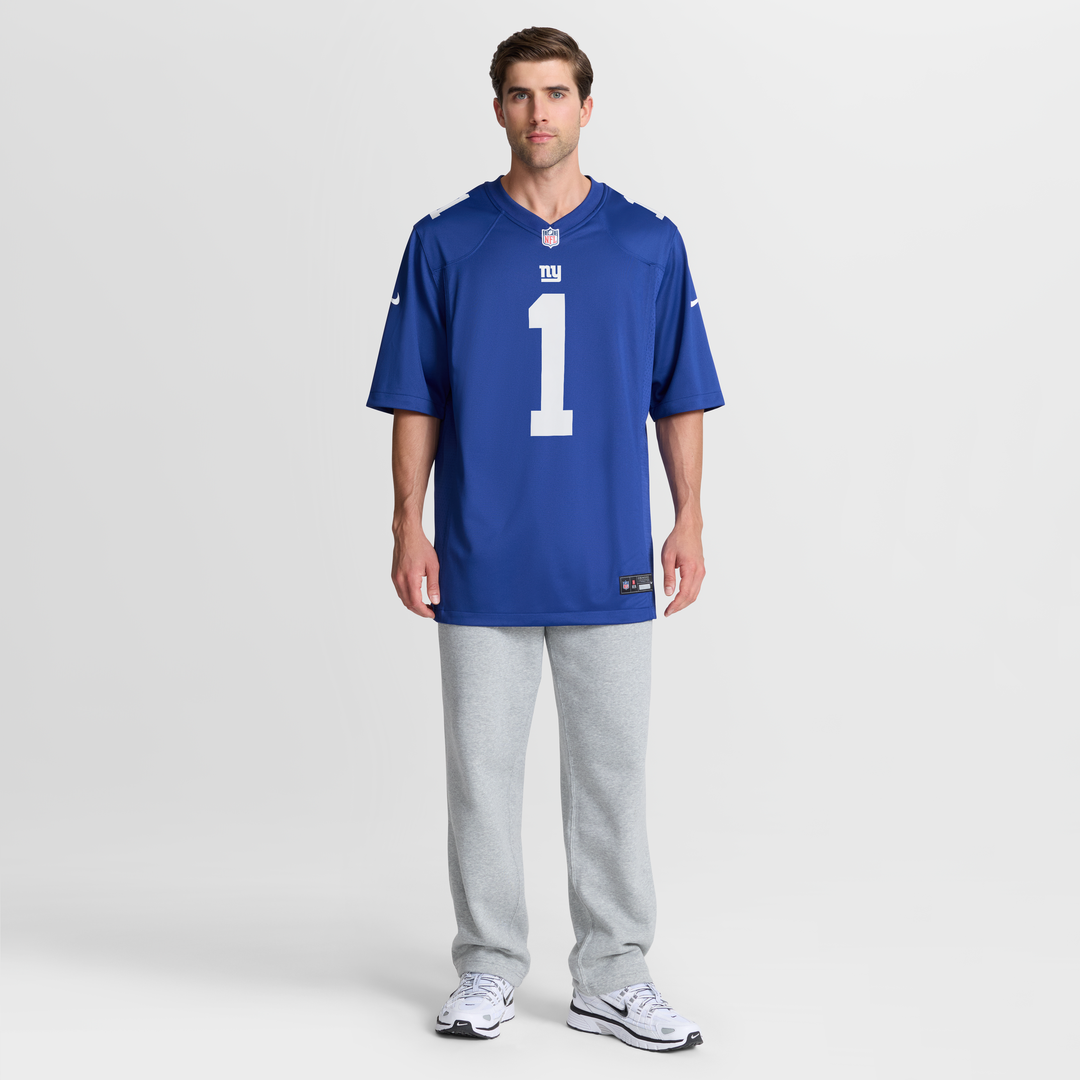 New York Giants Malik Nabers Century Red Alternate Game Jersey