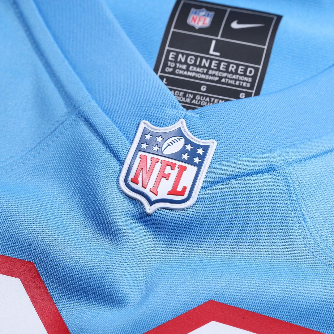 Tennessee Titans Steve McNair Light Blue Retired Player Alternate Game Jersey
