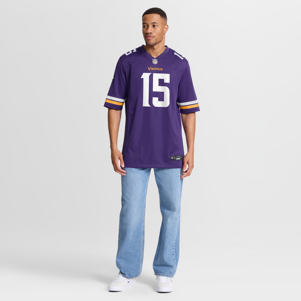 Minnesota Vikings Dallas Turner Purple Player Game Jersey