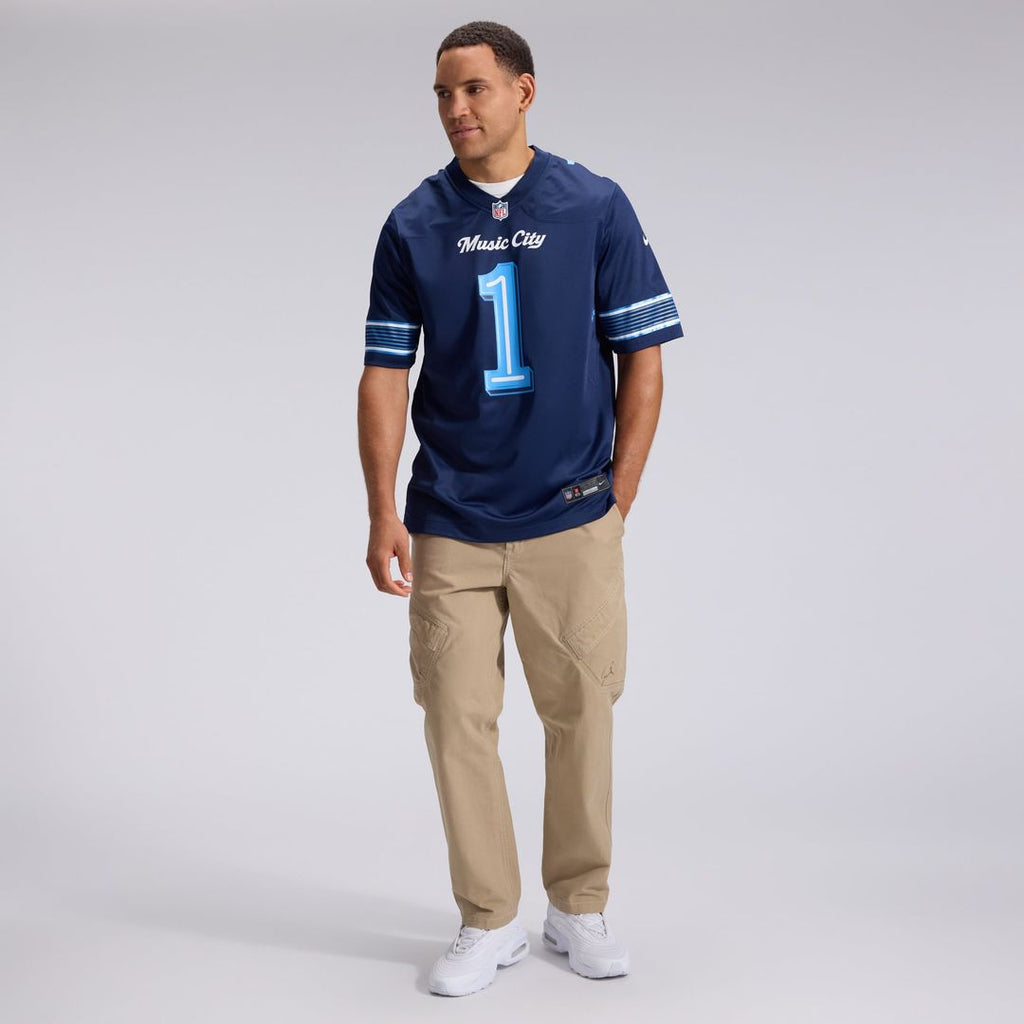 Tennessee Titans Cameron Ward Navy 2026 Rivalries Collection Game Jersey