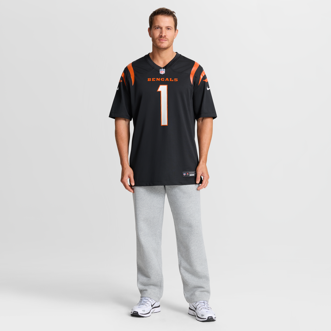 Cincinnati Bengals Ja'Marr Chase Black Game Jersey