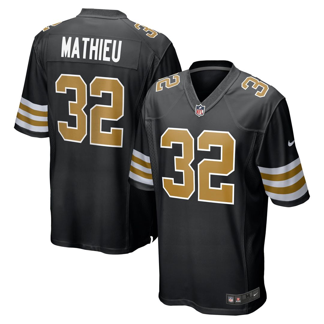 New Orleans Saints Tyrann Mathieu White Alternate Game Jersey