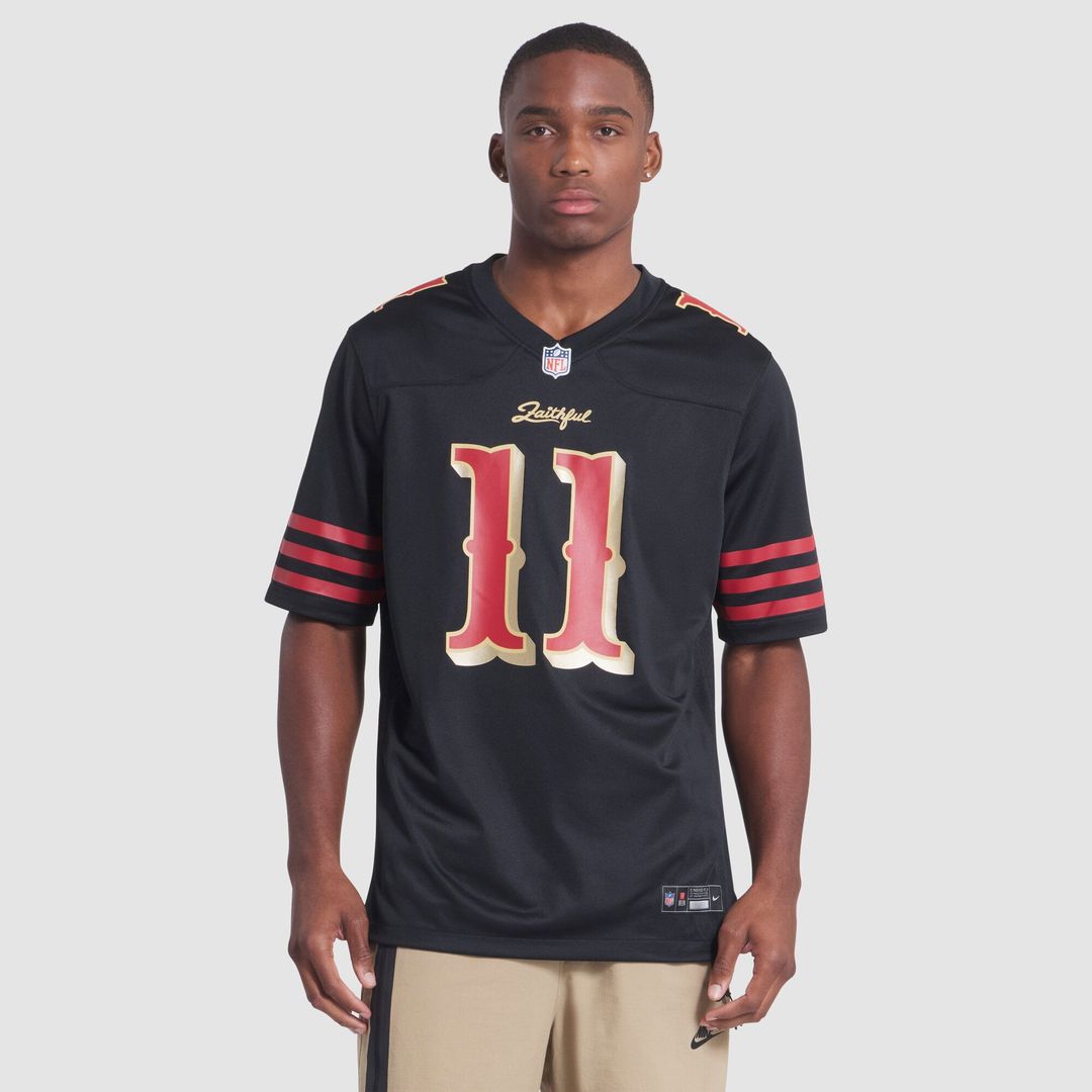 San Francisco 49ers Brandon Aiyuk Black Rivalries Collection Game Jersey