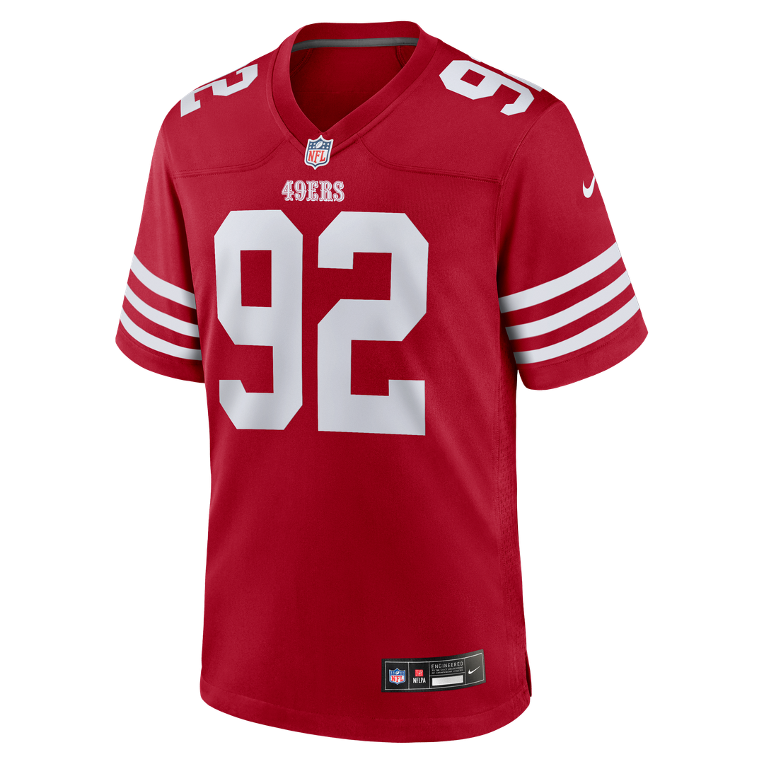 San Francisco 49ers Yetur Gross-Matos Scarlet Team Game Jersey