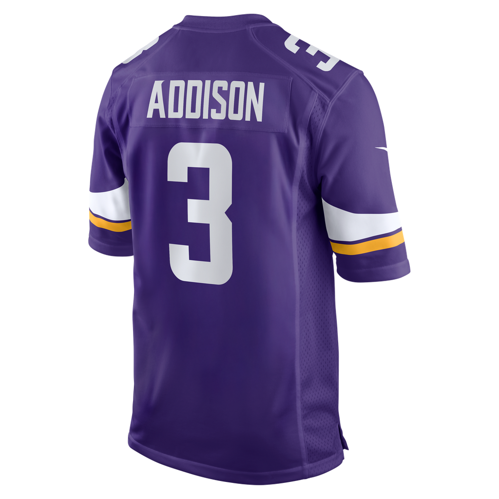 Minnesota Vikings Jordan Addison Purple Game Jersey