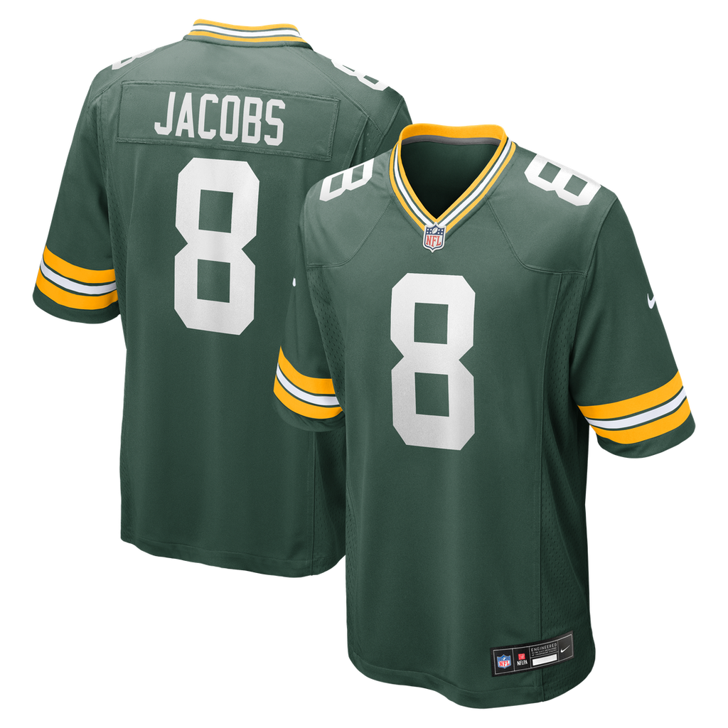 Green Bay Packers Josh Jacobs Green Team Game Jersey
