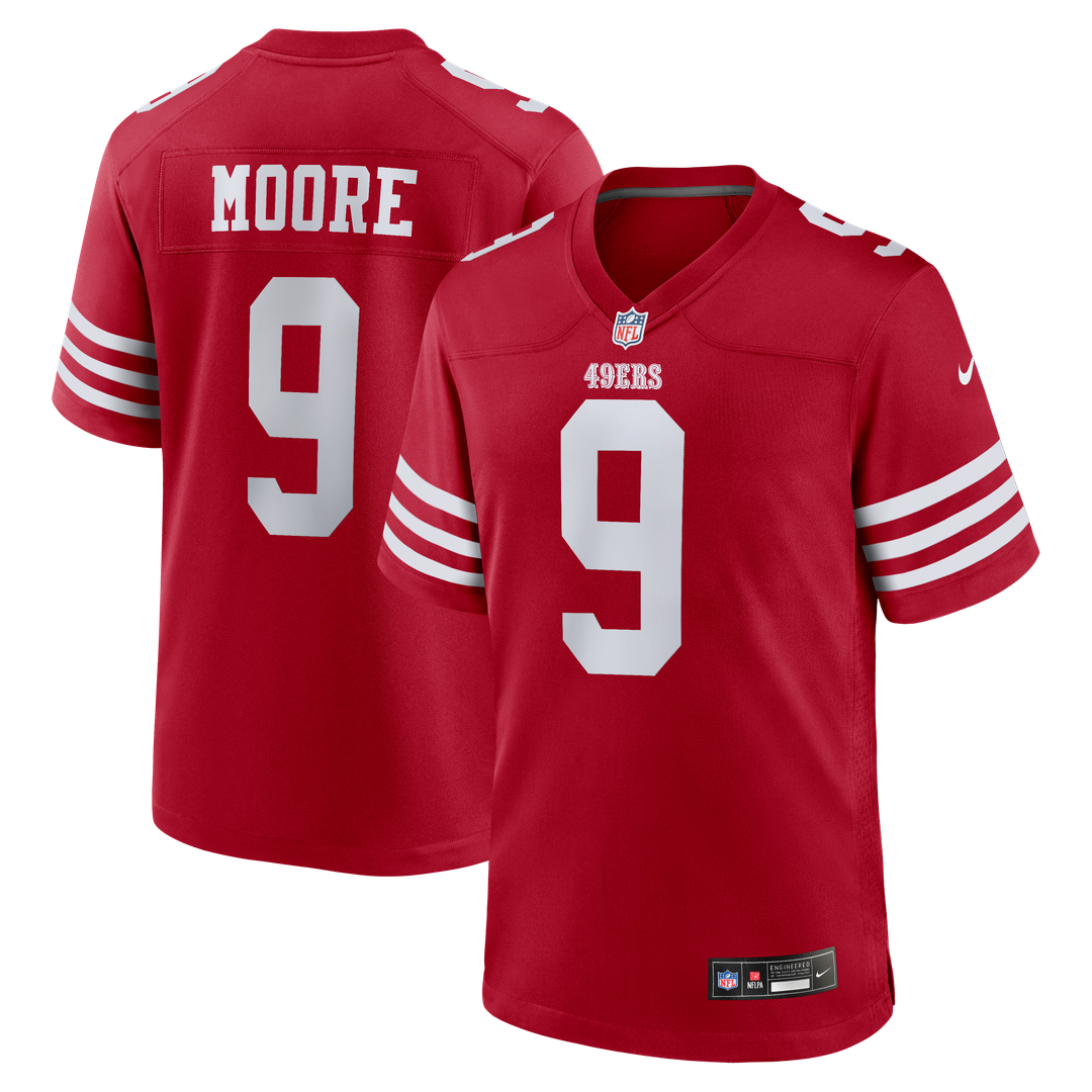San Francisco 49ers Skyy Moore Scarlet Team Game Jersey