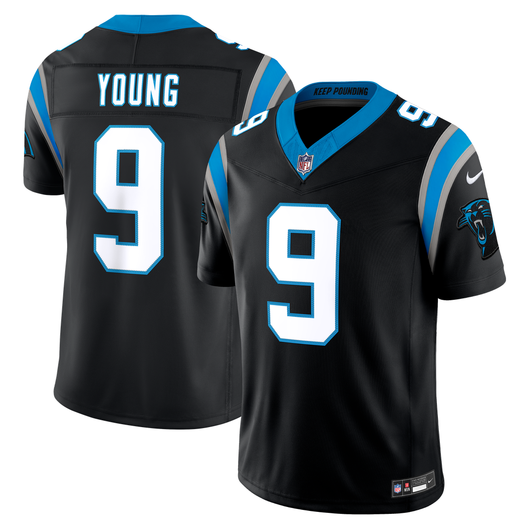 Carolina Panthers Bryce Young Blue Alternate Vapor F.U.S.E. Stitched Limited Jersey