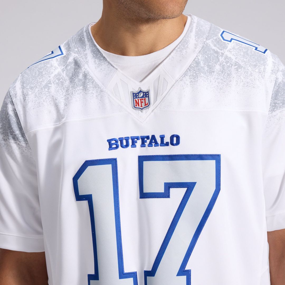 Buffalo Bills Josh Allen White Rivalries Collection Stitched Limited Jersey