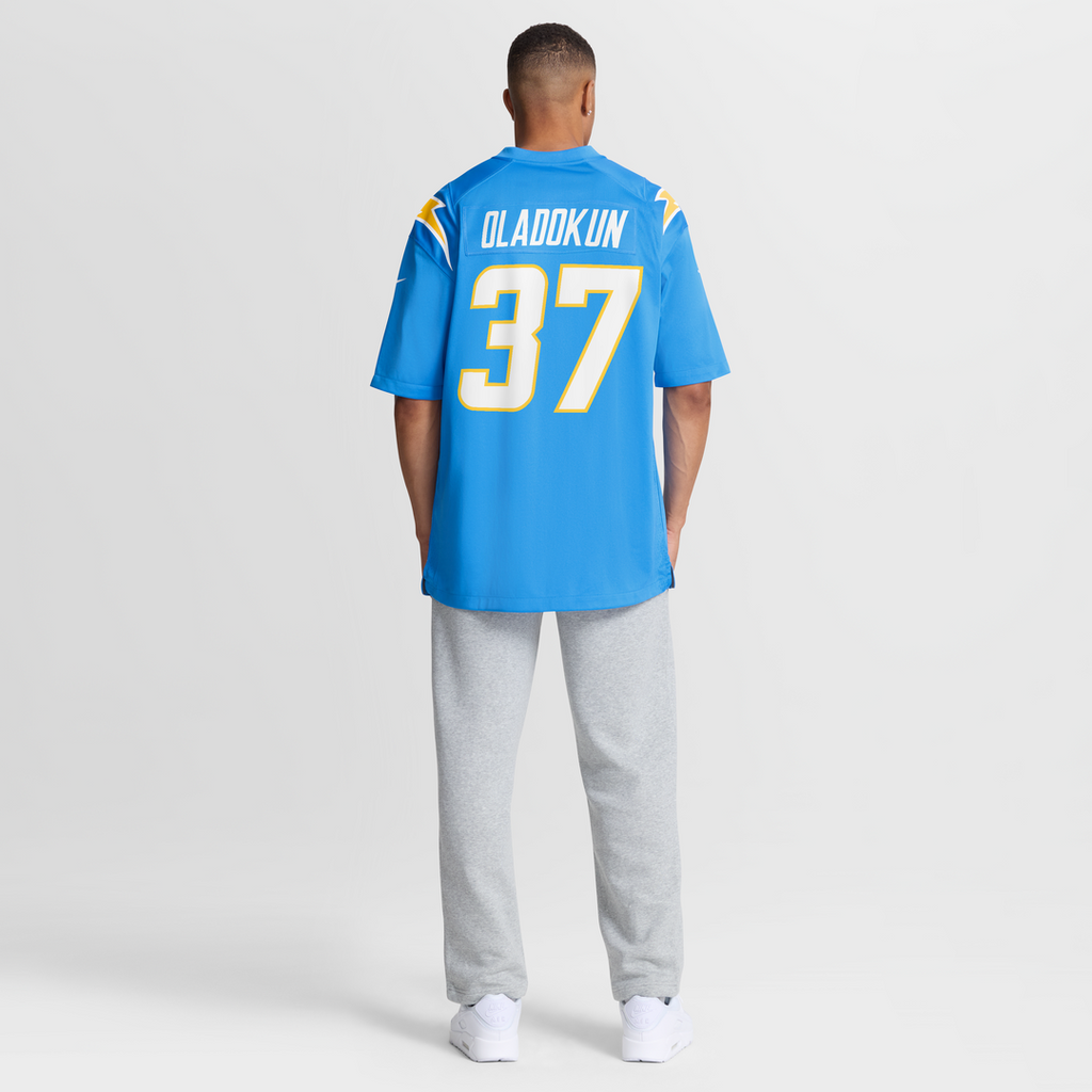 Los Angeles Chargers Jordan Oladokun Powder Blue Team Game Jersey