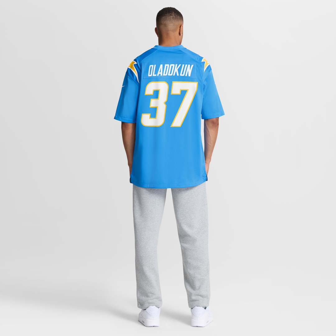 Los Angeles Chargers Jordan Oladokun Powder Blue Team Game Jersey