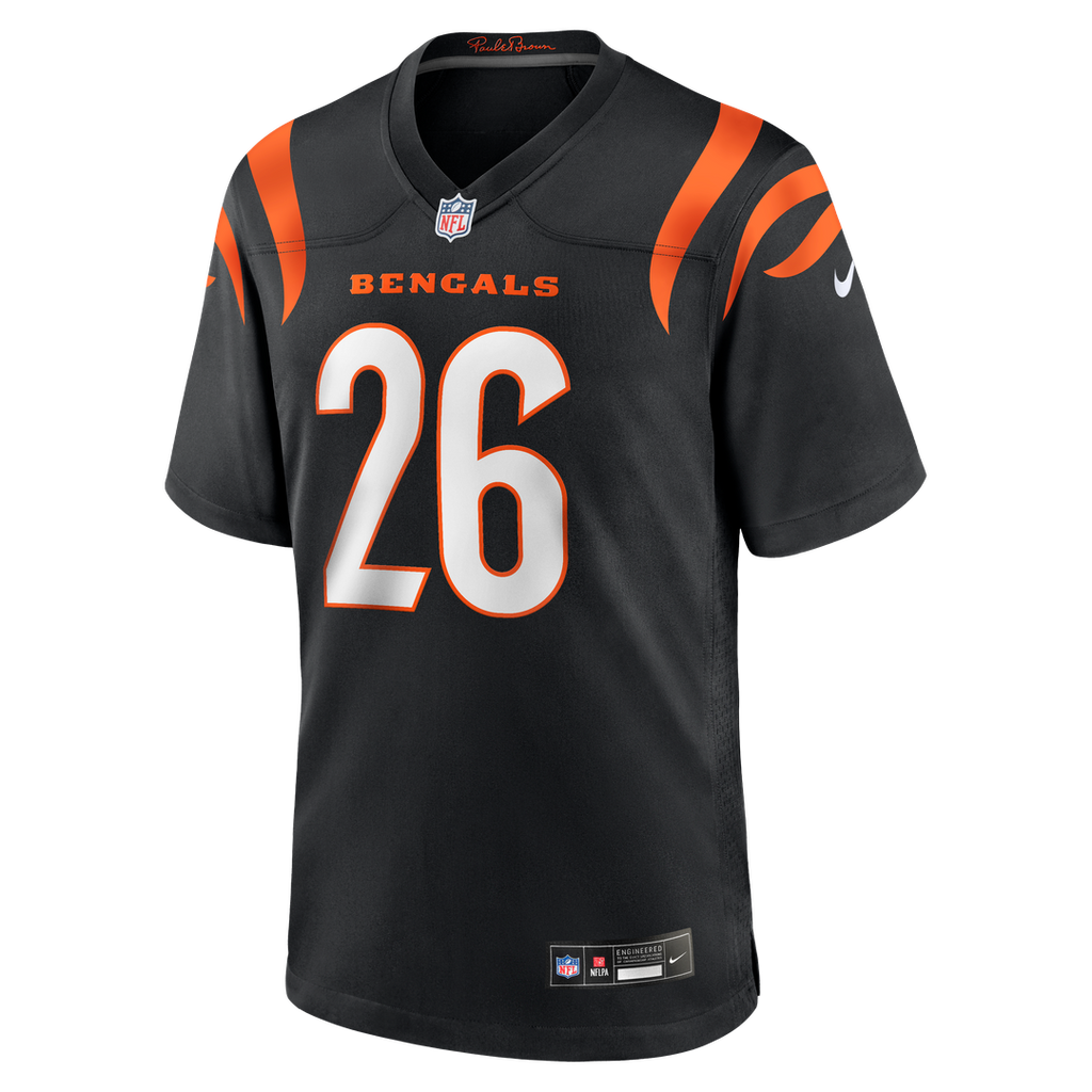 Cincinnati Bengals Ja'Sir Taylor Black Team Game Jersey