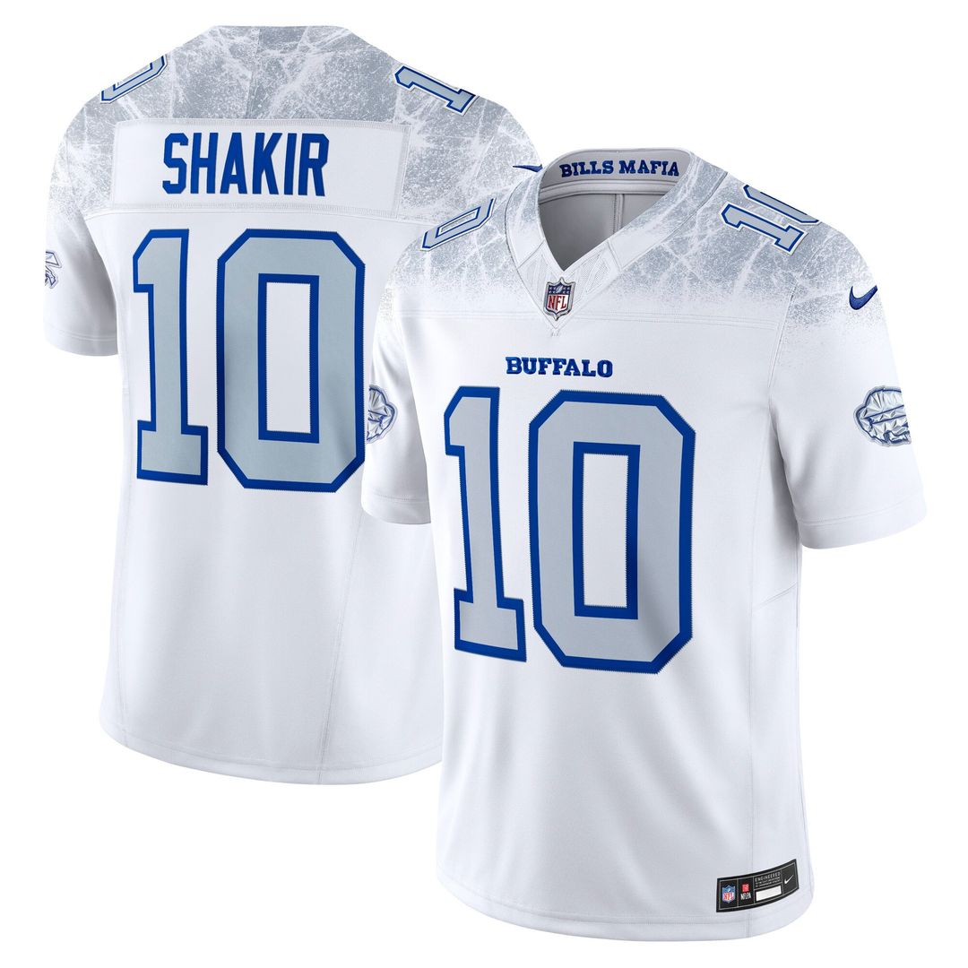 Buffalo Bills Khalil Shakir White Rivalries Collection Stitched Limited Jersey
