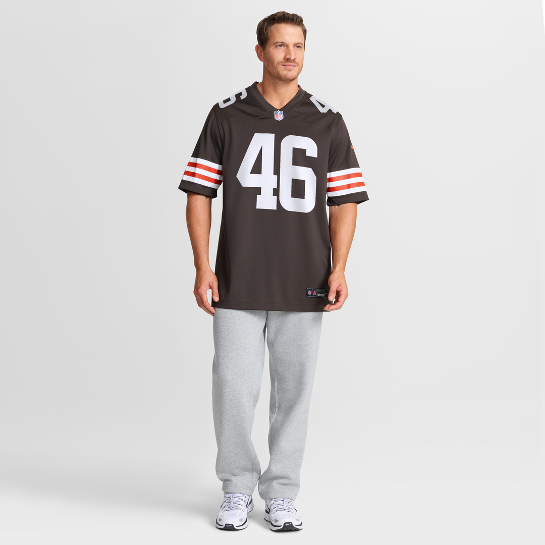 Cleveland Browns Don Fleming Brown Retired Player Jersey