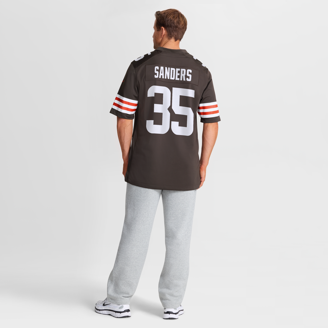 Cleveland Browns Raheim Sanders Brown Team Game Jersey