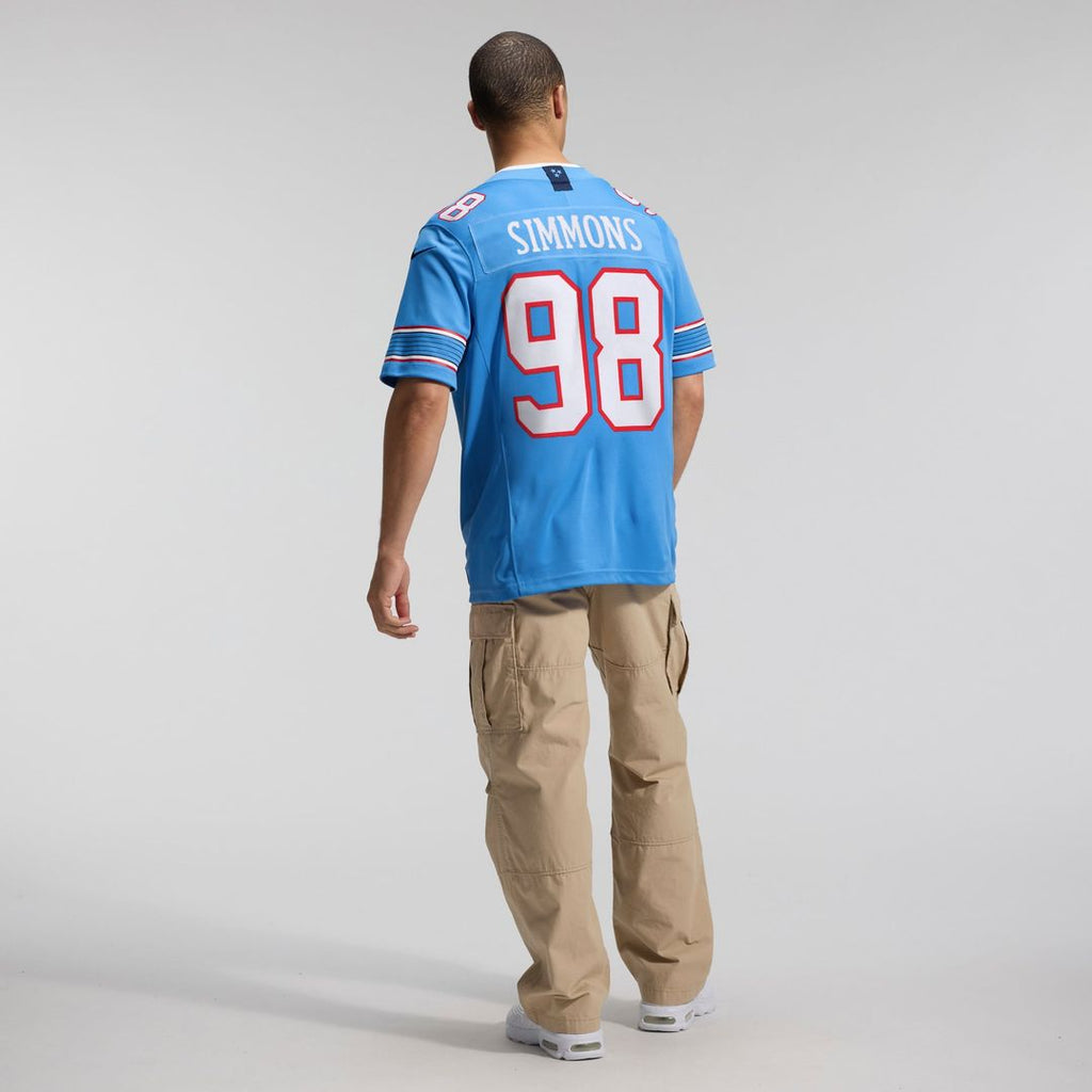 Tennessee Titans Jeffery Simmons White Vapor F.U.S.E. Stitched Limited Jersey