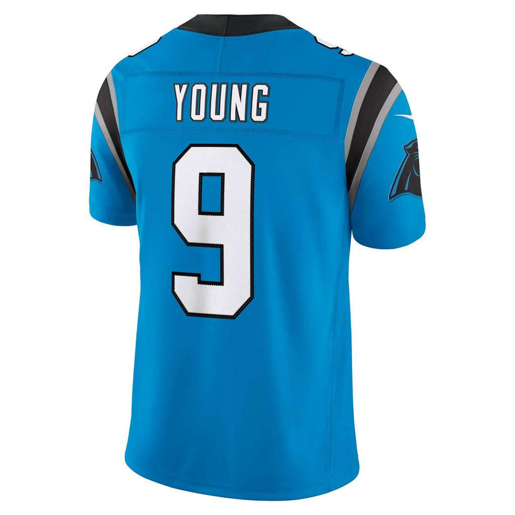 Carolina Panthers Bryce Young Blue Alternate Vapor F.U.S.E. Stitched Limited Jersey