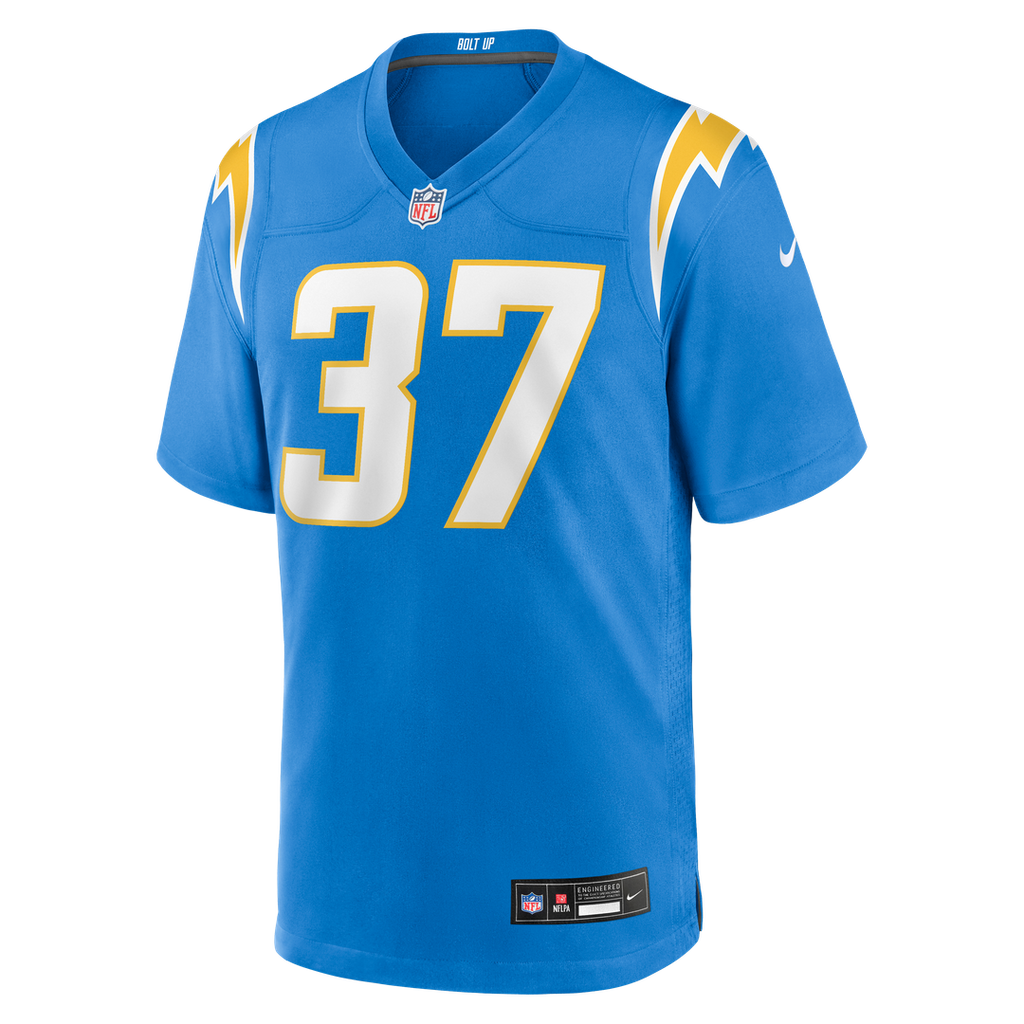 Los Angeles Chargers Jordan Oladokun Powder Blue Team Game Jersey