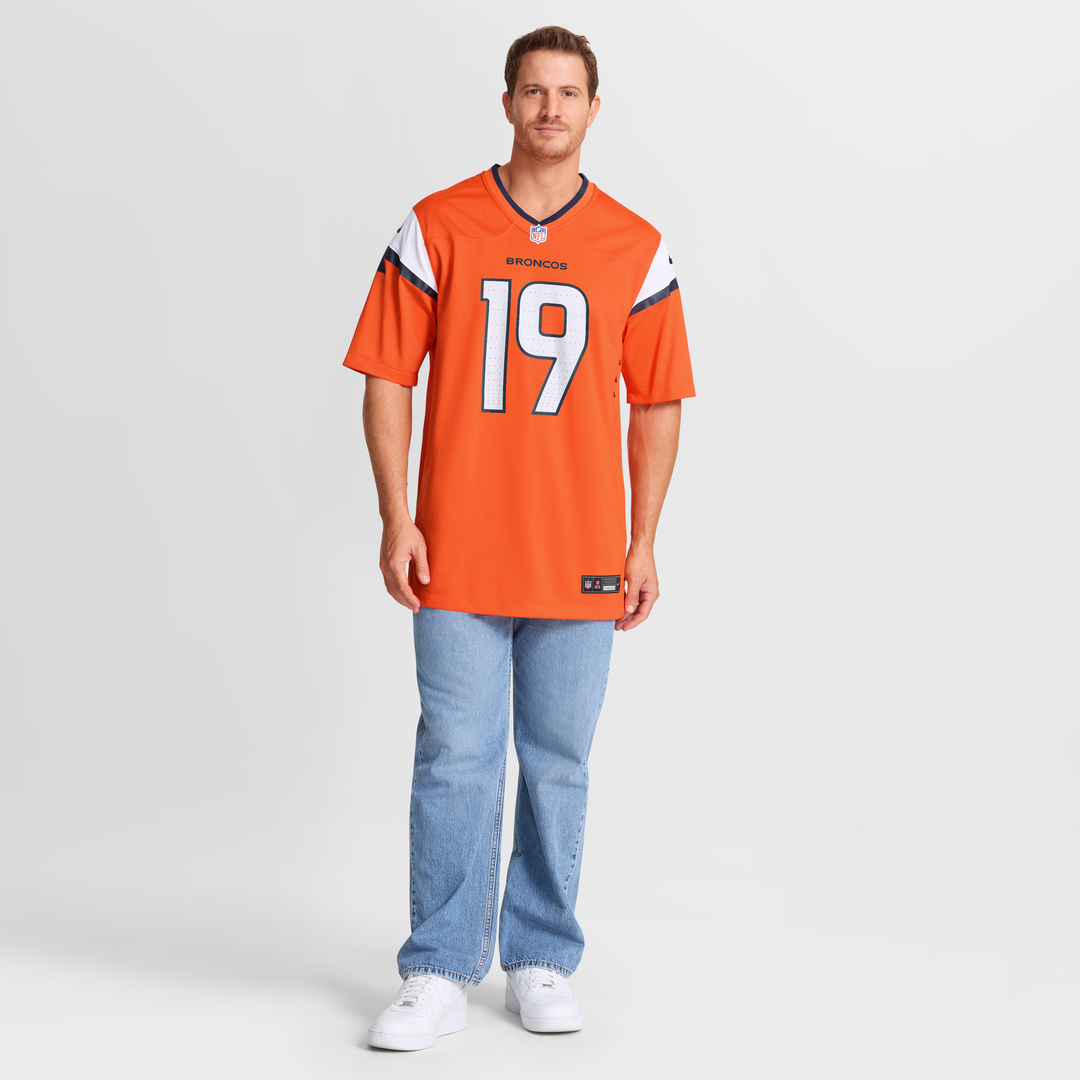 Denver Broncos Marvin Mims Jr Orange Team Game Jersey