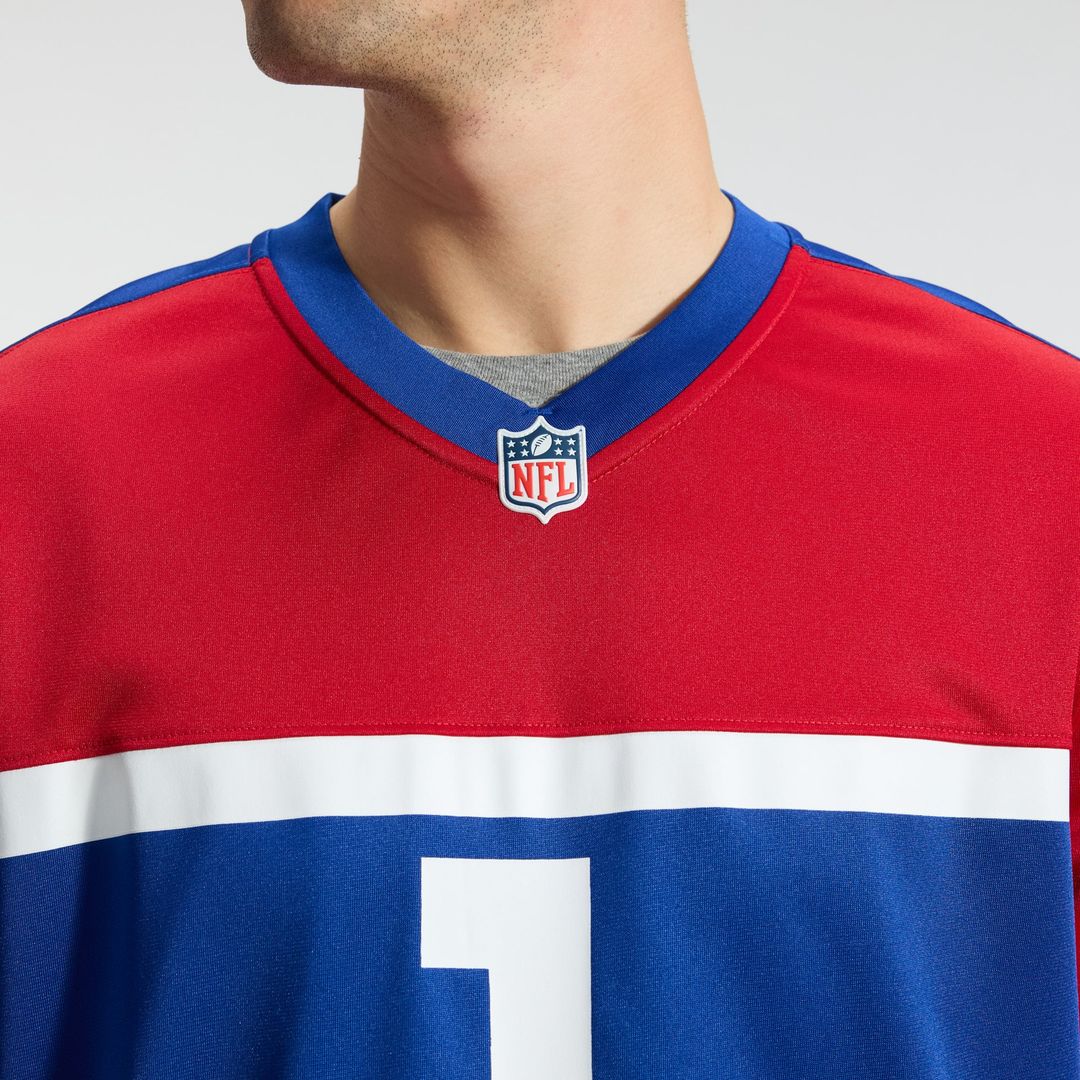 New York Giants Malik Nabers Century Red Alternate Game Jersey