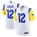 Los Angeles Rams Puka Nacua White White Game Player Jersey