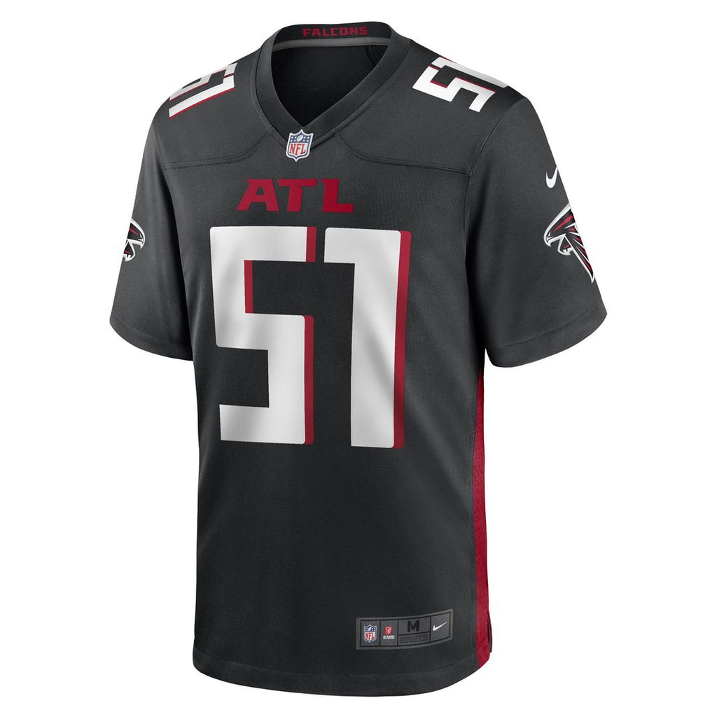 Atlanta Falcons DeAngelo Malone Black Game Player Jersey