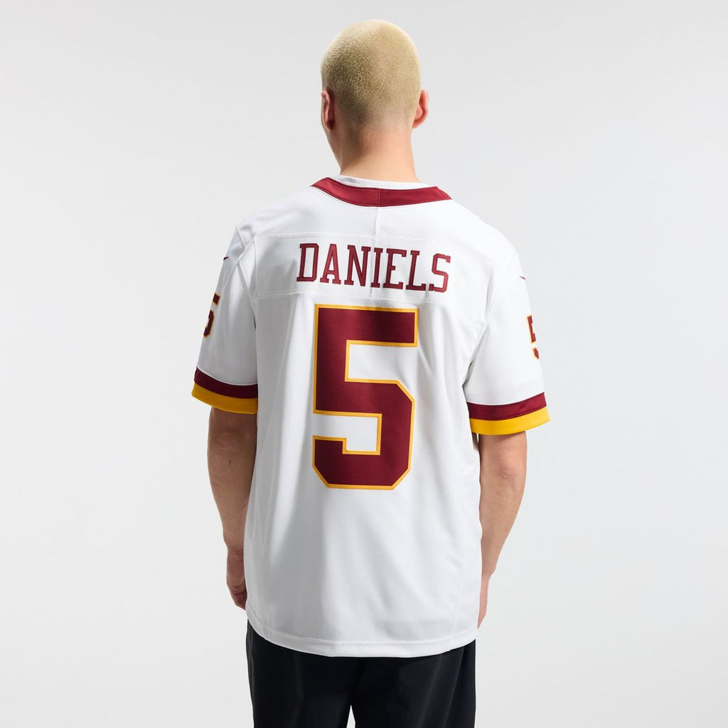 Washington Commanders Jayden Daniels White Vapor F.U.S.E. Stitched Limited Jersey