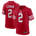 San Francisco 49ers Deommodore Lenoir Scarlet Game Jersey