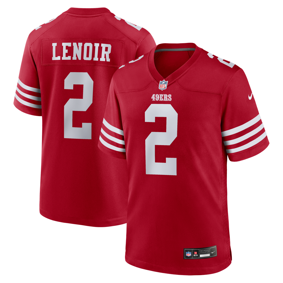 San Francisco 49ers Deommodore Lenoir Scarlet Game Jersey