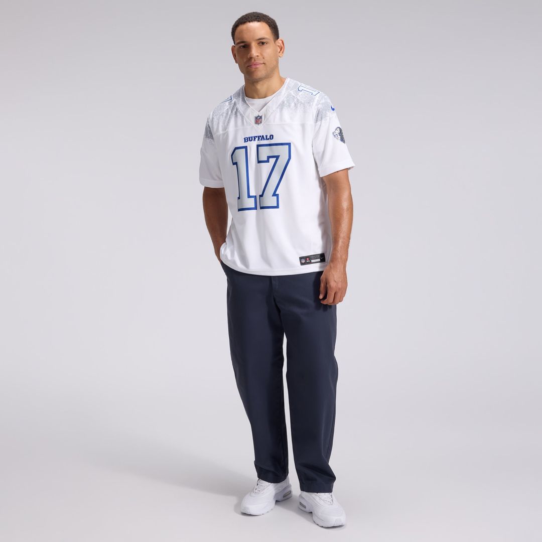Buffalo Bills Josh Allen White Rivalries Collection Stitched Limited Jersey