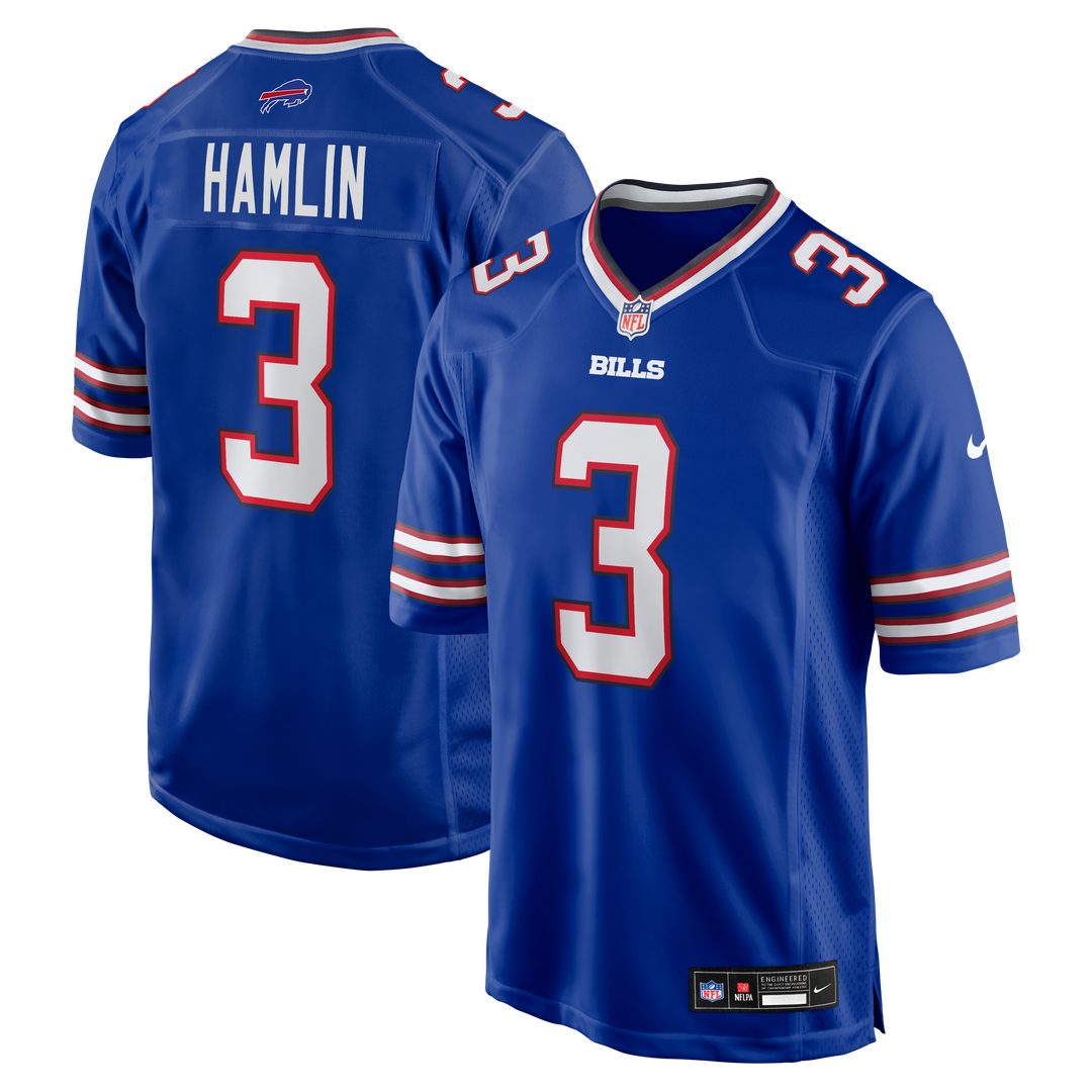 Buffalo Bills Damar Hamlin White Game Jersey