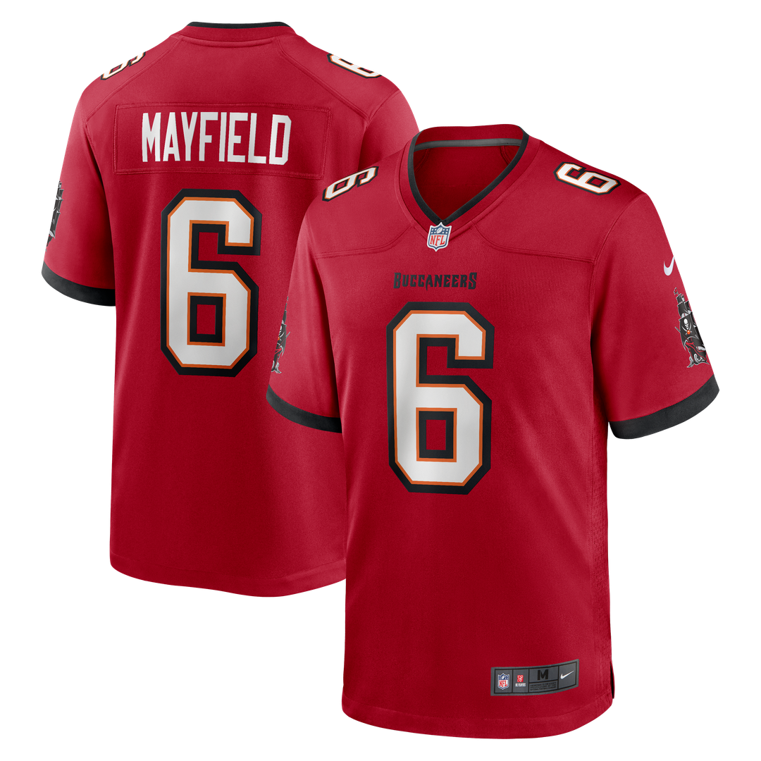 Tampa Bay Buccaneers Baker Mayfield Pewter Alternate Game Player Jersey