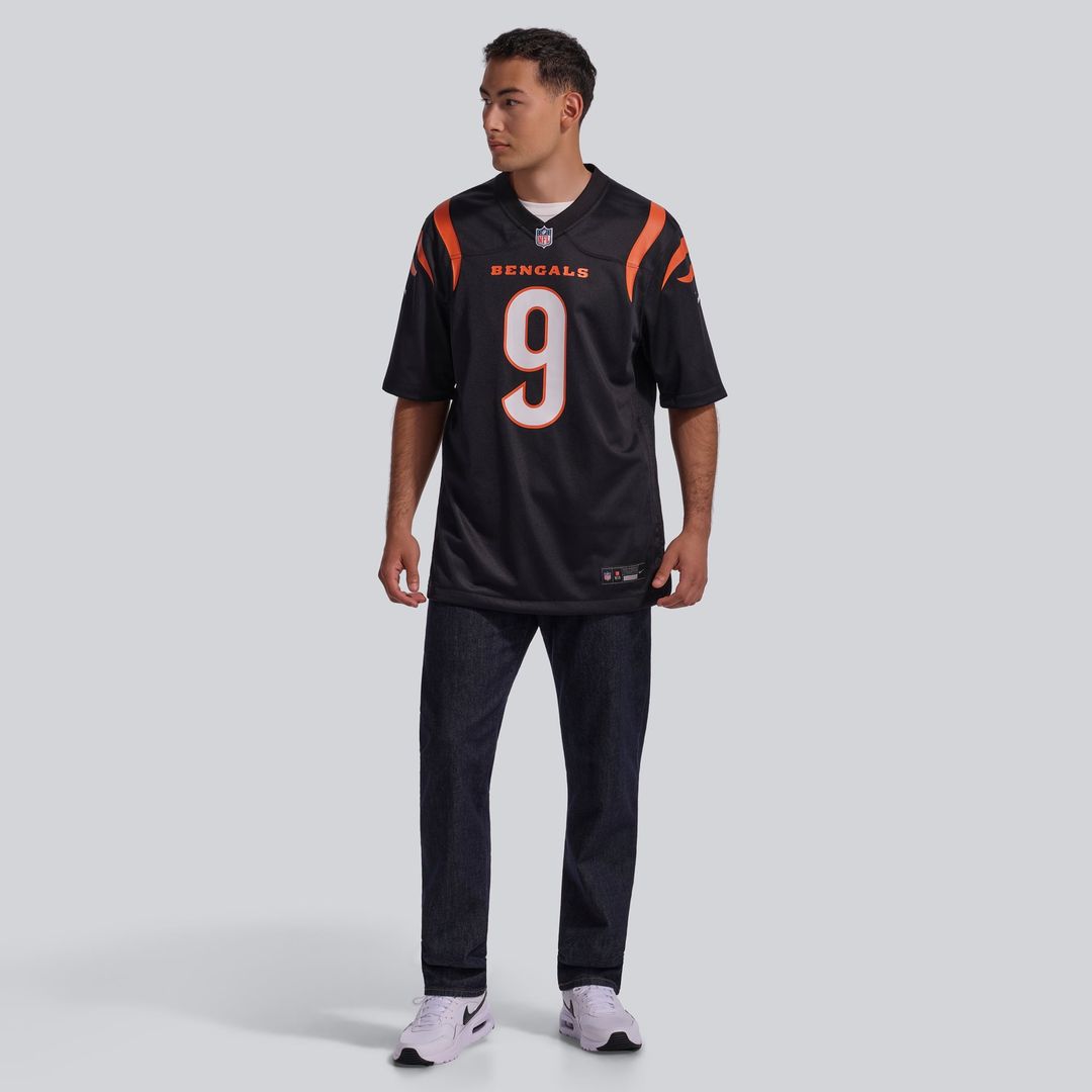 Cincinnati Bengals Joe Burrow Orange Alternate Game Jersey