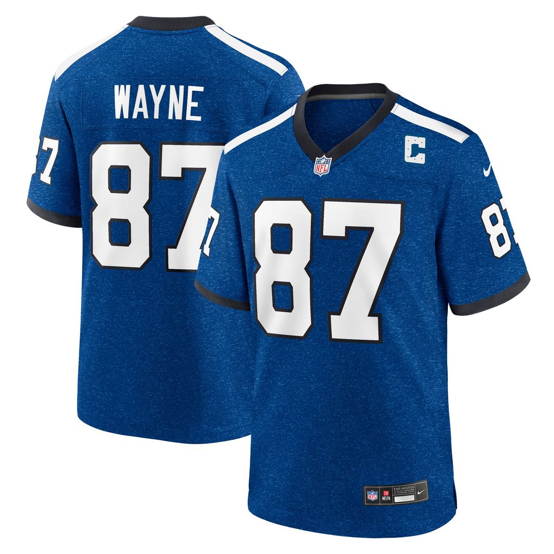 Indianapolis Colts Reggie Wayne Royal Retired Player Game Jersey