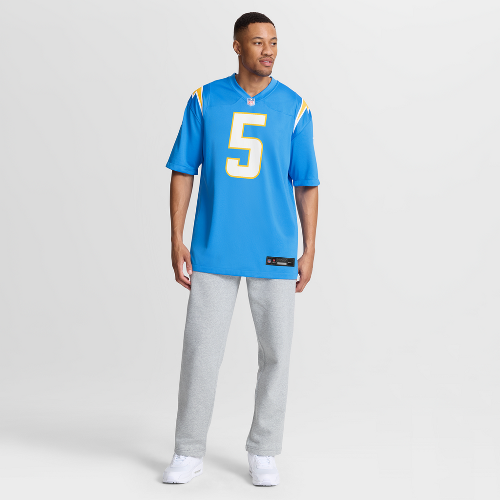 Los Angeles Chargers Trey Lance Powder Blue Team Game Jersey