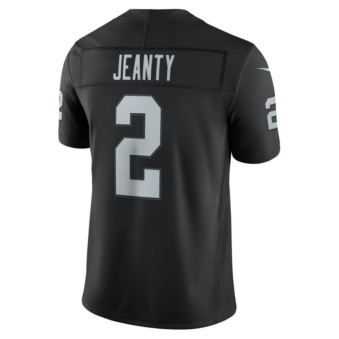 Las Vegas Raiders Ashton Jeanty Black Team Vapor F.U.S.E. Stitched Limited Jersey