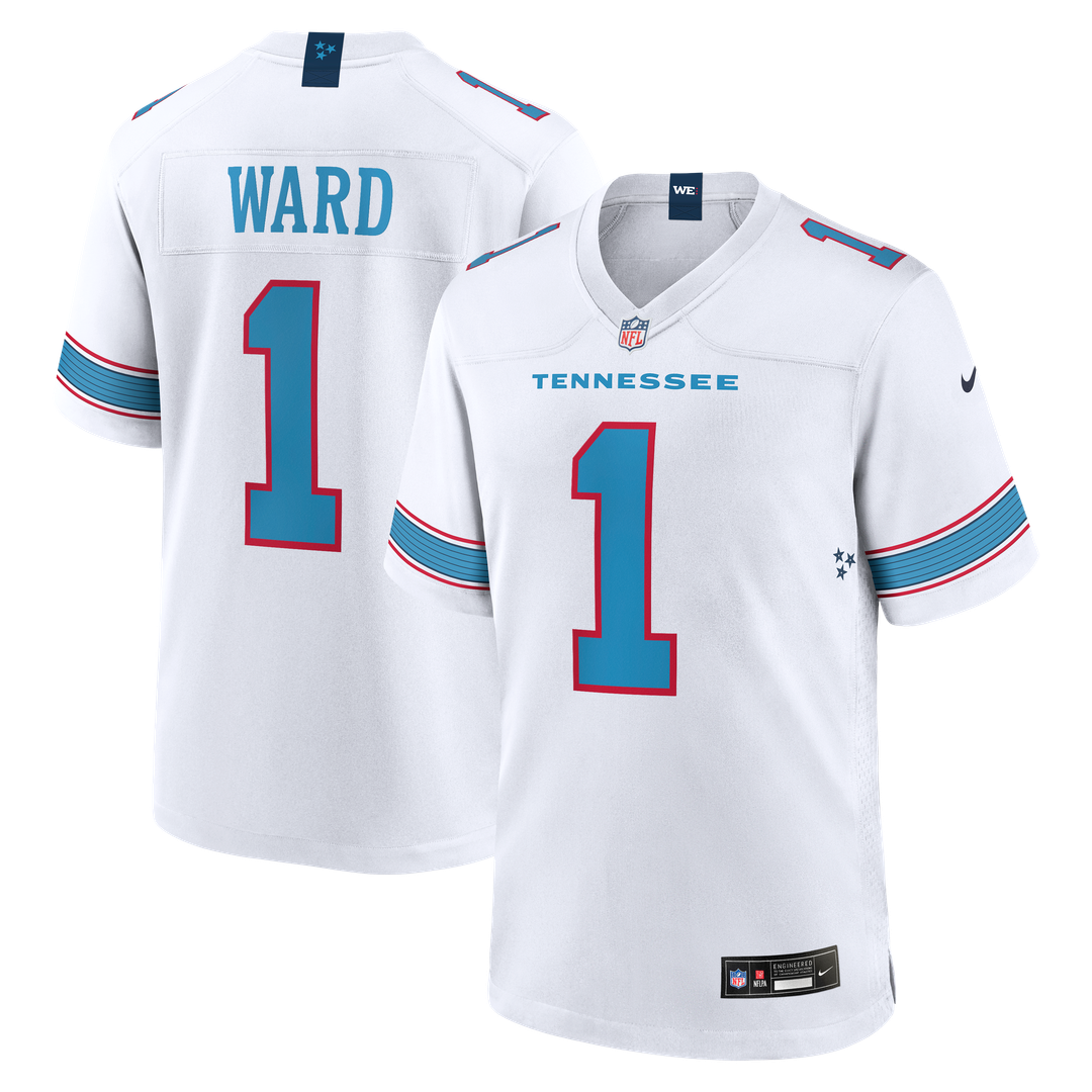 Tennessee Titans Cameron Ward Light Blue Game Jersey