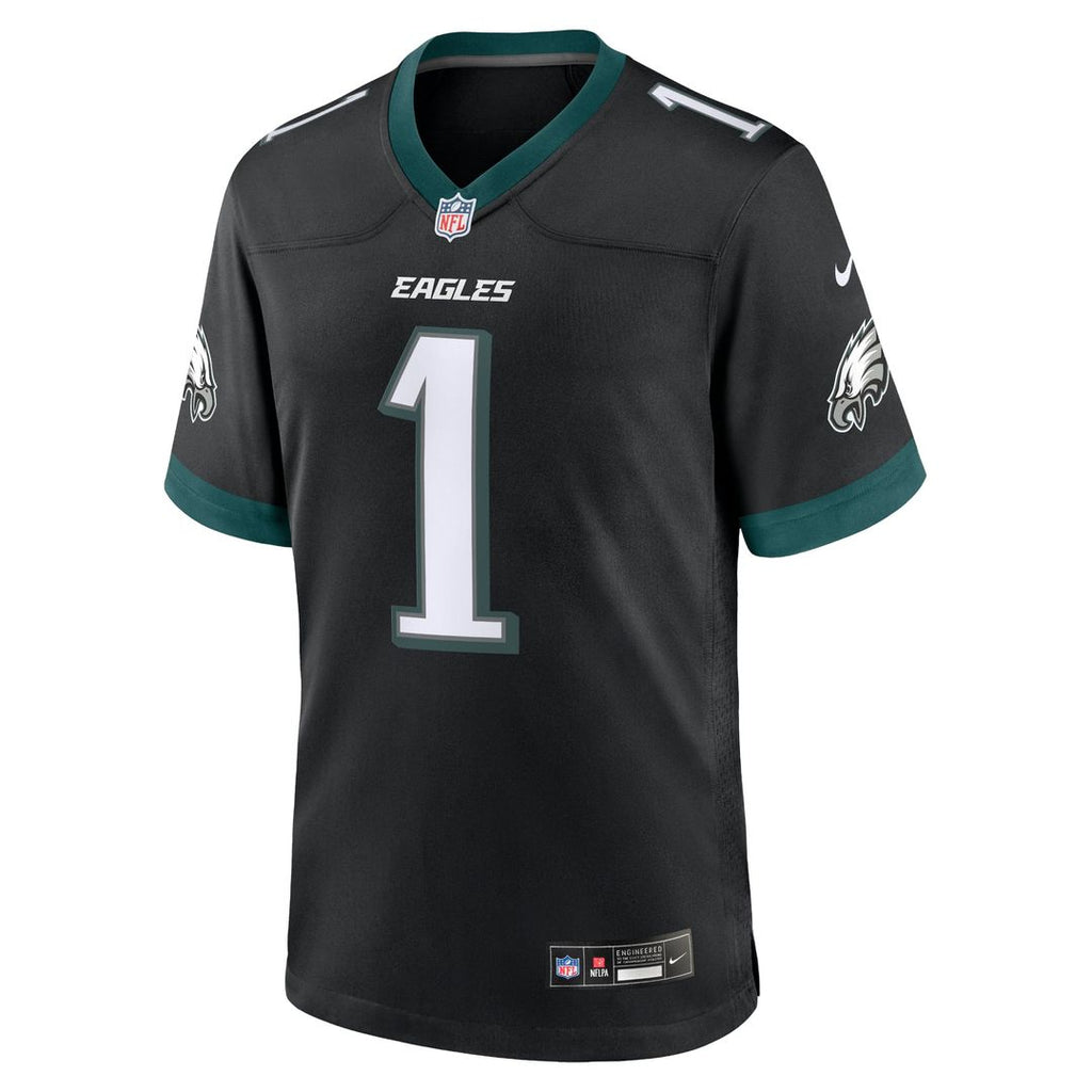 Philadelphia Eagles Jalen Hurts Black Alternate Game Jersey