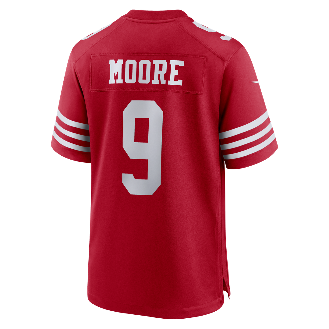 San Francisco 49ers Skyy Moore Scarlet Team Game Jersey