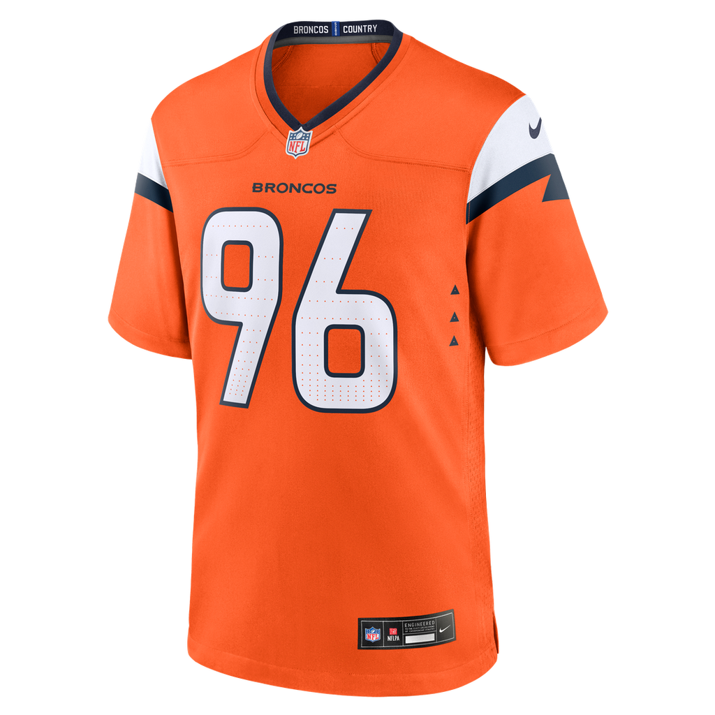 Denver Broncos Eyioma Uwazurike Orange Team Game Jersey