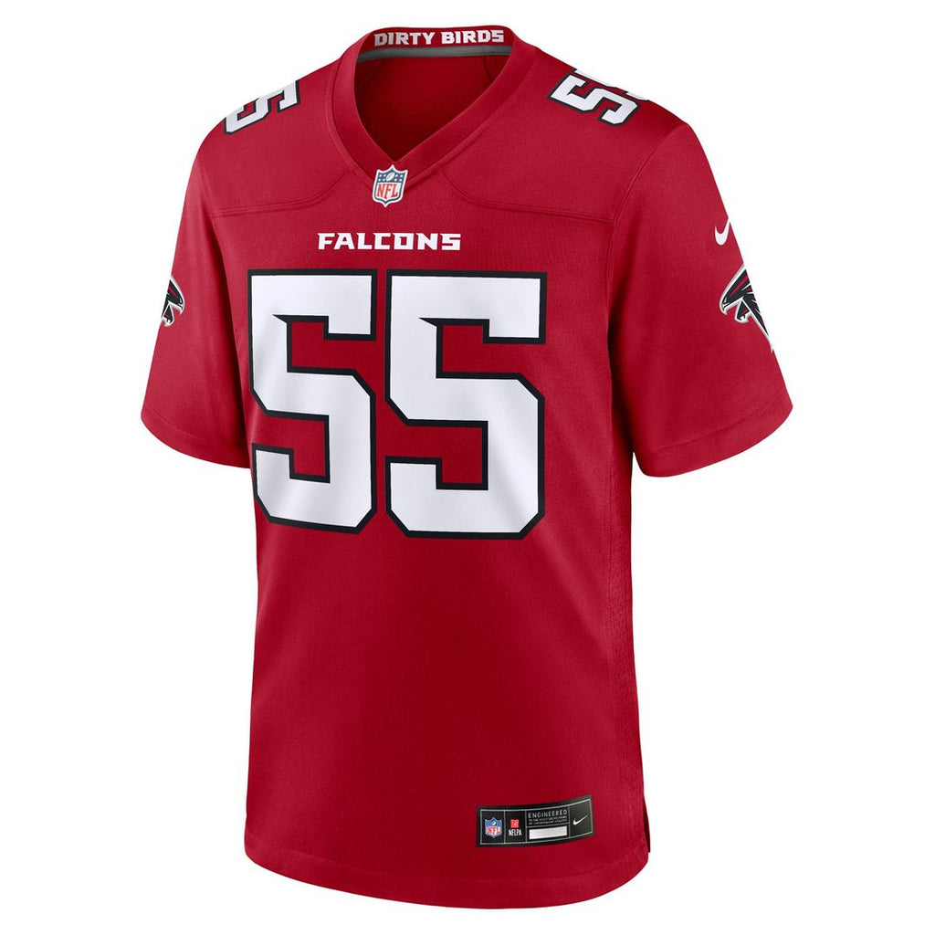 Atlanta Falcons Za'Darius Smith Red Team Game Jersey