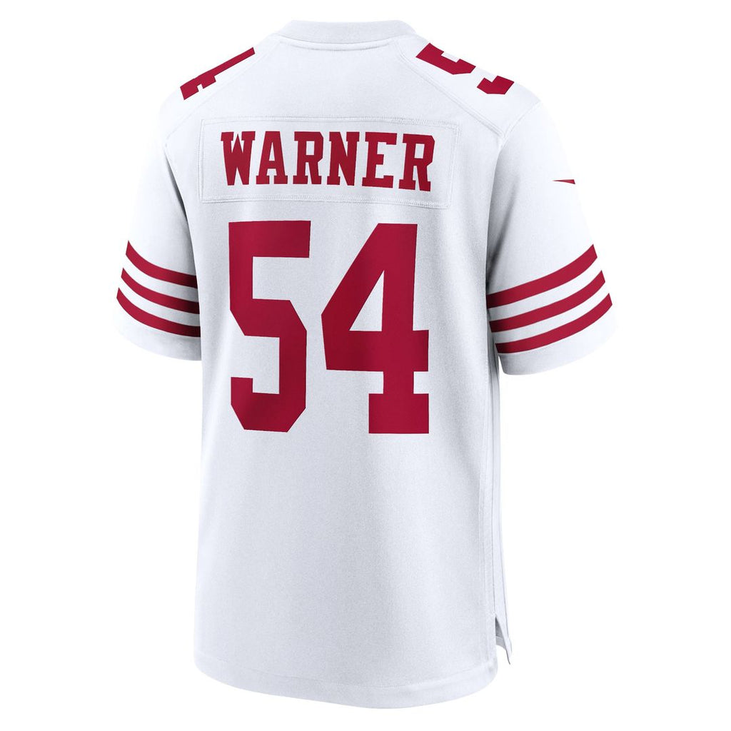 San Francisco 49ers Fred Warner Scarlet Team Game Player Jersey