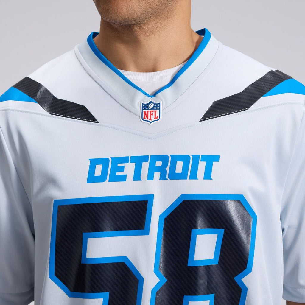Detroit Lions Penei Sewell Silver 2026 Rivalries Collection Game Jersey