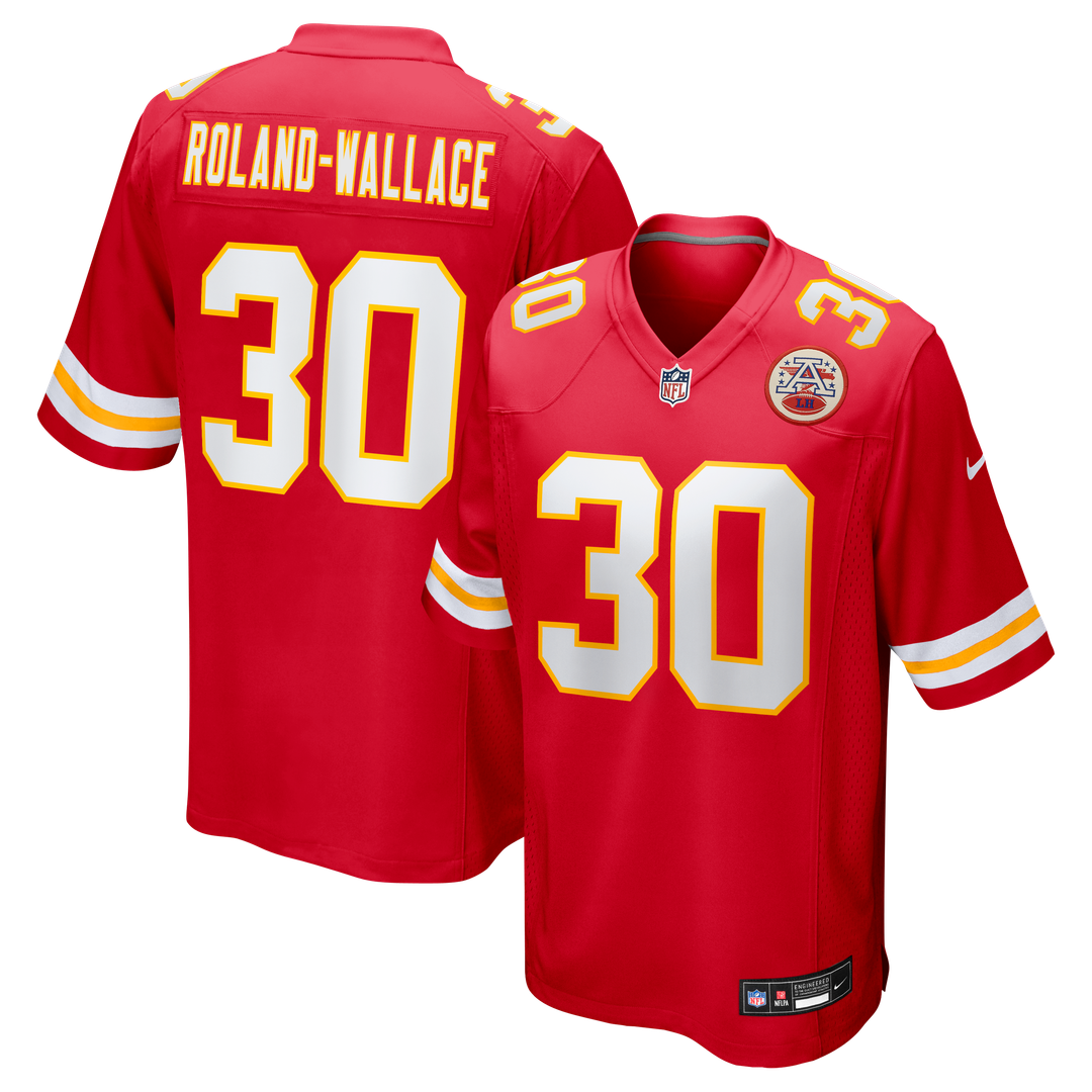 Kansas City Chiefs Chris Roland-Wallace Red Game Jersey